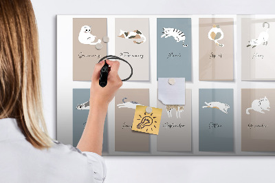 Magnettafel zum schreiben Ein kreativer Kalender für jede Jahreszeit