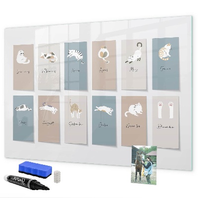 Magnettafel zum schreiben Ein kreativer Kalender für jede Jahreszeit