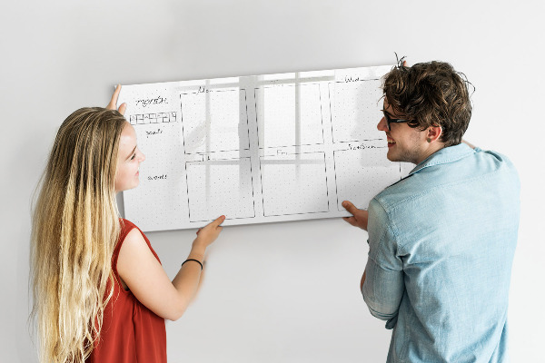 Schreib magnettafel Monatsplaner mit Platz für Fotos
