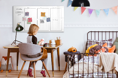 Schreib magnettafel Monatsplaner mit Platz für Fotos