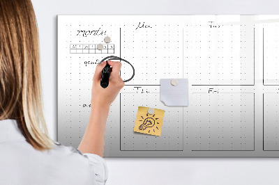Schreib magnettafel Monatsplaner mit Platz für Fotos