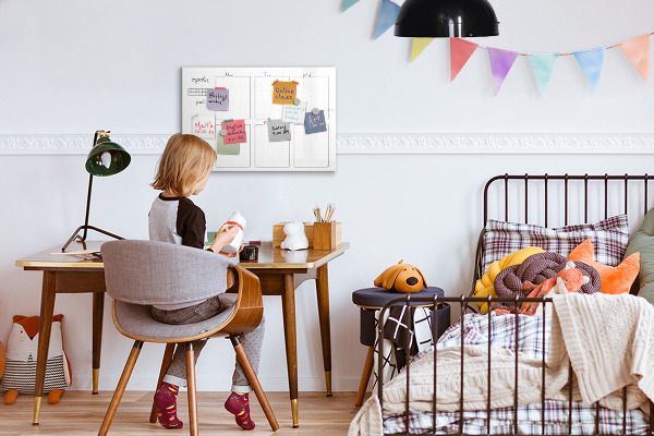 Schreib magnettafel Monatsplaner mit Platz für Fotos