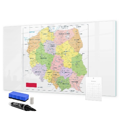 Magnettafel zum schreiben Interaktive Karte mit Gedenkstätten