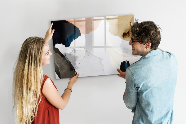 Schreib magnettafel Ein kreativer Raum zur Präsentation von Fotos