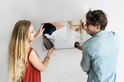 Schreib magnettafel Ein kreativer Raum zur Präsentation von Fotos