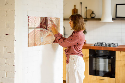 Magnettafel zum schreiben Moderne Fotodisplaytafel