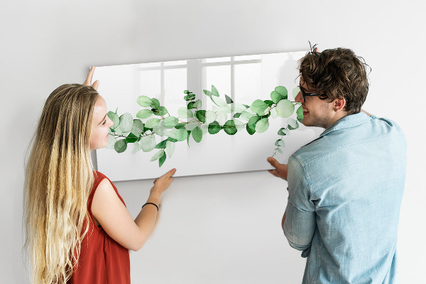 Magnettafel zum schreiben Grüne Tafel für Fotos und Notizen