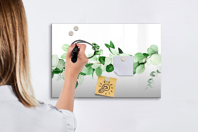 Magnettafel zum schreiben Grüne Tafel für Fotos und Notizen