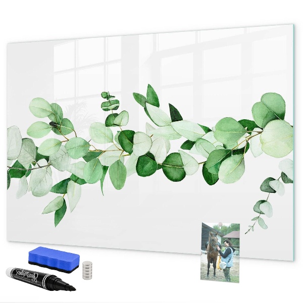 Magnettafel zum schreiben Grüne Tafel für Fotos und Notizen