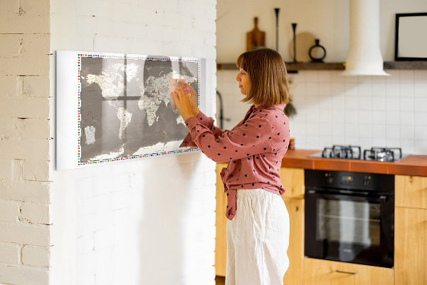 Schreib magnettafel Interaktive Karte für Erinnerungen und Notizen