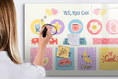 Magnettafel zum schreiben Eine inspirierende Motivationswand