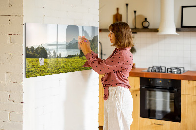 Magnettafel zum schreiben Ein kreativer Raum, um Ihre Erinnerungen zu präsentieren