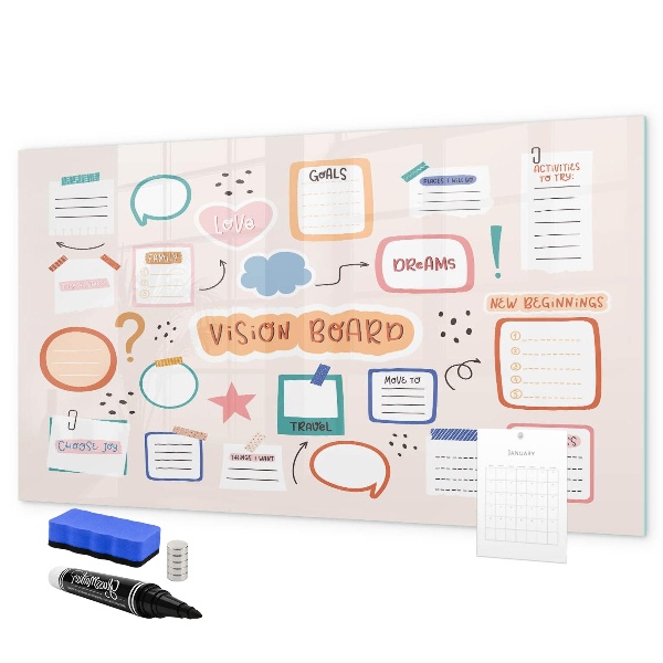 Magnettafel zum schreiben Kreative Inspiration und Zieltafel