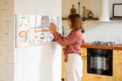 Magnettafel zum schreiben Kreative Inspiration und Zieltafel