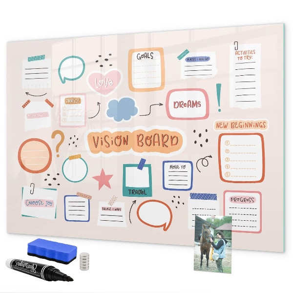 Magnettafel zum schreiben Kreative Inspiration und Zieltafel