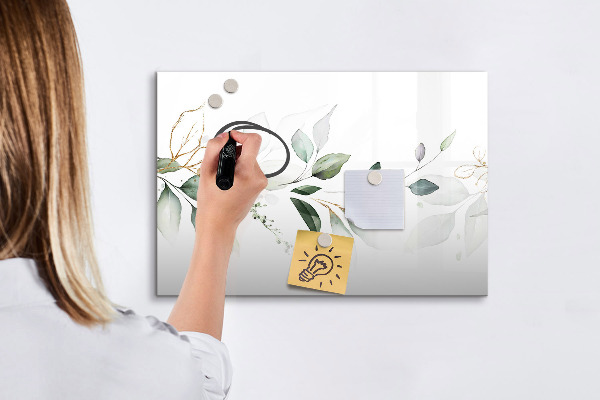 Schreib magnettafel Stilvolle Pinnwand für Fotos und Notizen