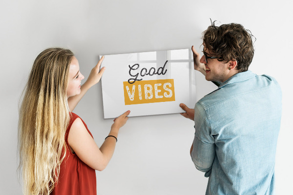 Magnettafel zum schreiben Positive Stimmung und Erinnerungen