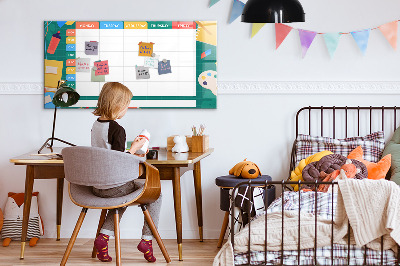 Schreib magnettafel Wochenplaner mit Platz für Fotos