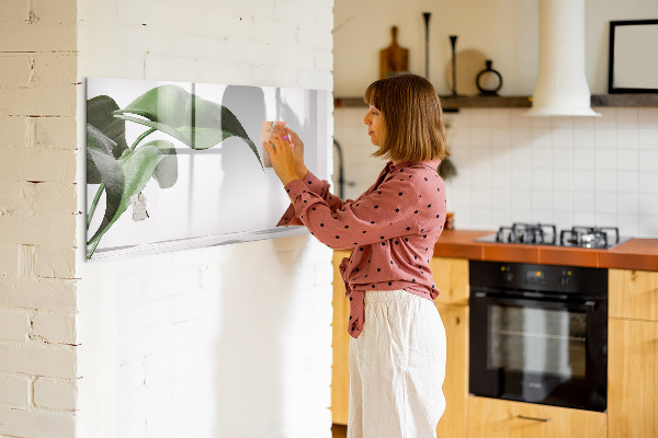 Magnettafel zum schreiben Pflanzen und Erinnerungen an der Wand