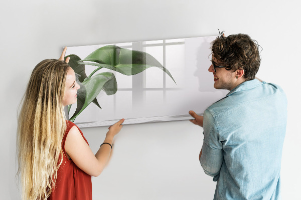 Magnettafel zum schreiben Pflanzen und Erinnerungen an der Wand