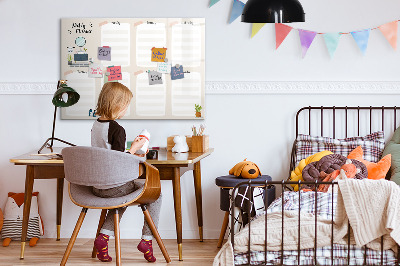 Magnettafel zum schreiben Wochenplaner mit Platz für Fotos