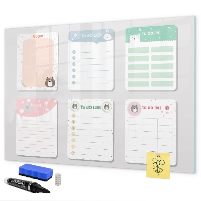 Schreib magnettafel Hausaufgaben- und Notizen-Organizer