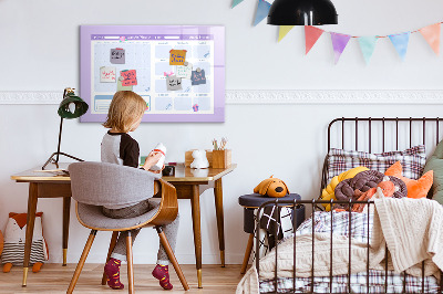 Schreib magnettafel Monatsplaner mit Platz für Fotos