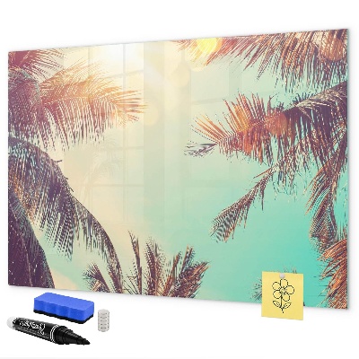 Magnettafel zum schreiben Sommererinnerungen im tropischen Stil