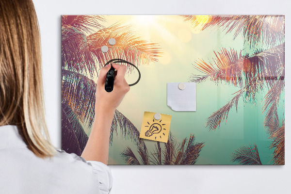 Magnettafel zum schreiben Sommererinnerungen im tropischen Stil