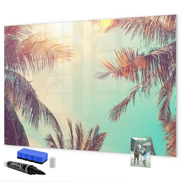 Magnettafel zum schreiben Sommererinnerungen im tropischen Stil