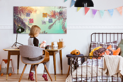 Magnettafel zum schreiben Sommererinnerungen im tropischen Stil