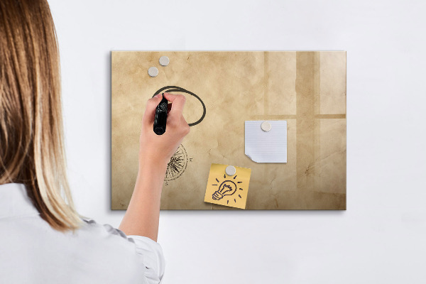 Schreib magnettafel Eine stylische Tafel für Notizen und Fotos