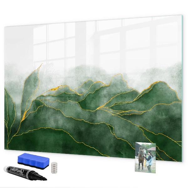 Schreib magnettafel Grüne Tafel für Fotos und Notizen
