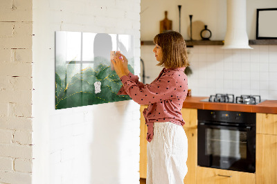 Schreib magnettafel Grüne Tafel für Fotos und Notizen