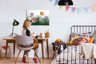 Schreib magnettafel Grüne Tafel für Fotos und Notizen