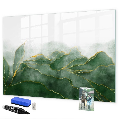 Schreib magnettafel Grüne Tafel für Fotos und Notizen