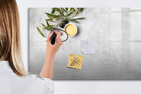 Schreib magnettafel Eine stylische Tafel für Notizen und Fotos