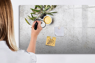 Schreib magnettafel Eine stylische Tafel für Notizen und Fotos
