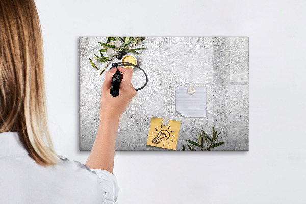 Schreib magnettafel Eine stylische Tafel für Notizen und Fotos