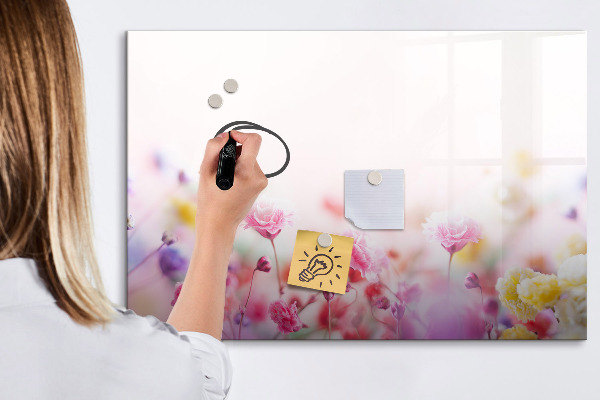 Schreib magnettafel Blumentafel für Fotos und Notizen