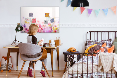 Schreib magnettafel Blumentafel für Fotos und Notizen