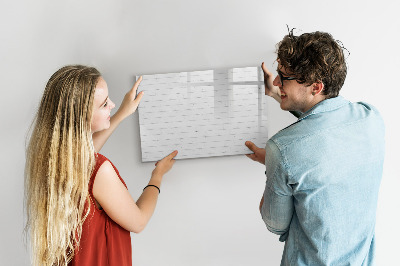 Magnettafel zum schreiben Pinnwand für Fotos und Notizen