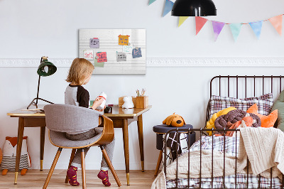 Magnettafel zum schreiben Pinnwand für Fotos und Notizen