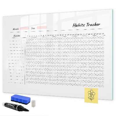 Schreib magnettafel Gewohnheitsverfolgung mit einem modernen Dreh