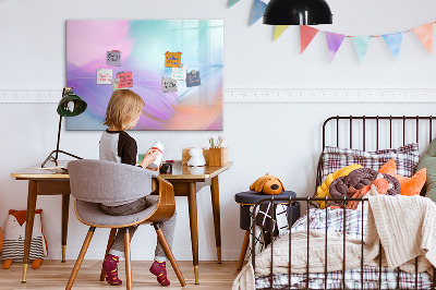 Magnettafel zum schreiben Eine farbenfrohe Tafel für Fotos und Notizen