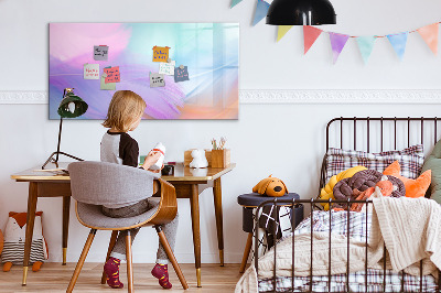 Magnettafel zum schreiben Eine farbenfrohe Tafel für Fotos und Notizen
