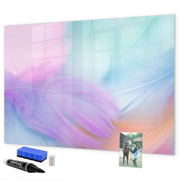 Magnettafel zum schreiben Eine farbenfrohe Tafel für Fotos und Notizen