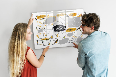 Magnettafel zum schreiben Ein Visionboard, um deine Träume zu verwirklichen