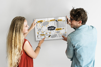 Magnettafel zum schreiben Ein Visionboard, um deine Träume zu verwirklichen