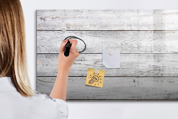 Schreib magnettafel Stilvolle Pinnwand für Fotos und Notizen